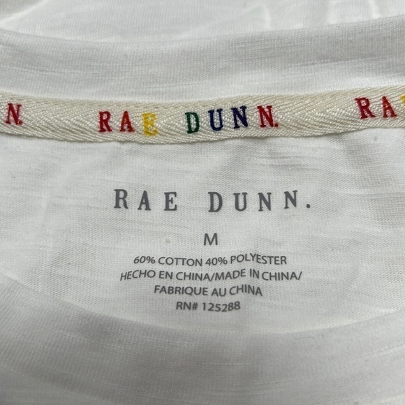 Rae Dunn Rainbow Pride Shirt with Tie Dye Scrunchie NWT Size M - Picture 5 of 11